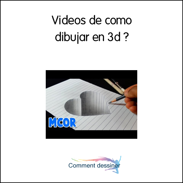 Videos de como dibujar en 3d